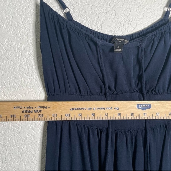 Banana Republic Dress Midi Spaghetti Strap Summer Dress Women’s Size Small Blue - Picture 8 of 9
